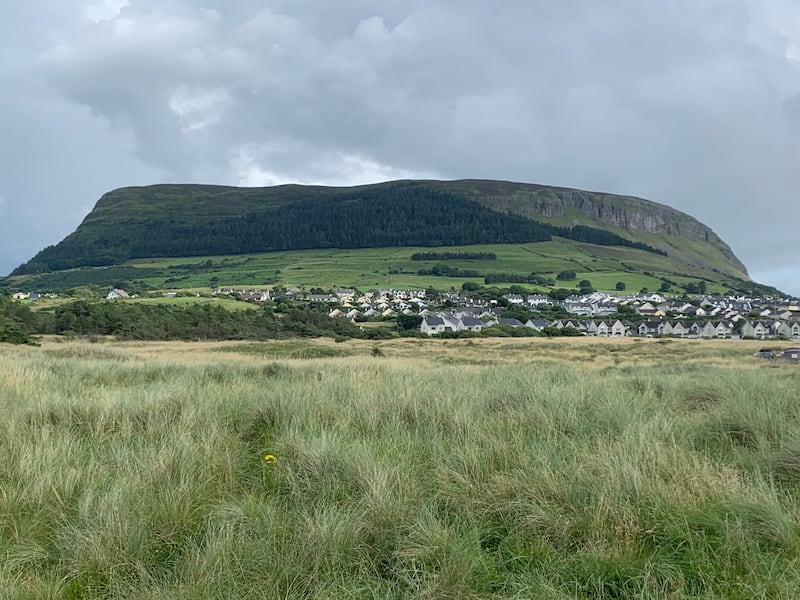 Knocknarea towers above Strandhill in Co Sligo