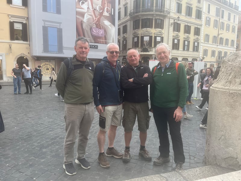 Michael Keogh, Paul O’Toole, Peter Baldwin and Fintan Howell. Photograph: Sarah Slater