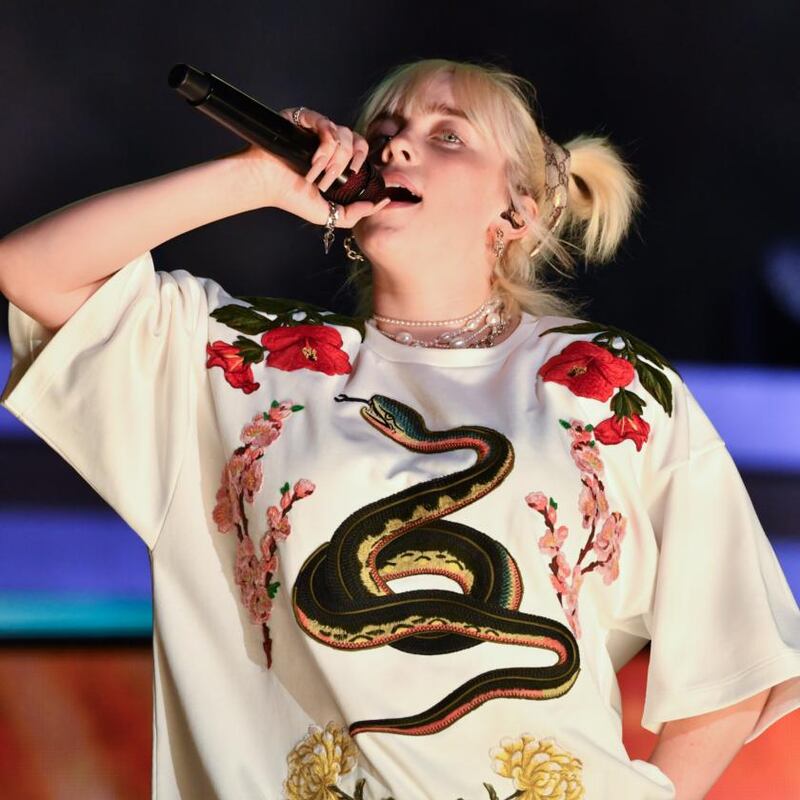 Billie Eilish will be the festival’s youngest ever solo headliner. Photograph: NDZ/Star Max/GC Images