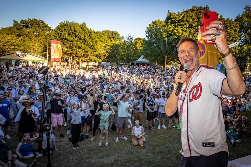 DJ BBQ on Stage at last summer's Big Grill Festival which returns to Herbert Park in August. Photograph: Allen Kiely