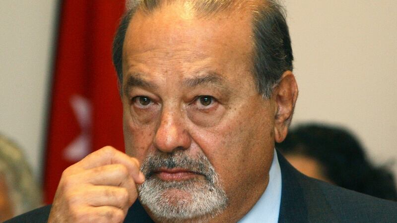 Carlos Slim, the Mexican telecoms tycoon, has seen his fortune drop from $77.1 billion to $50 billion in a year.