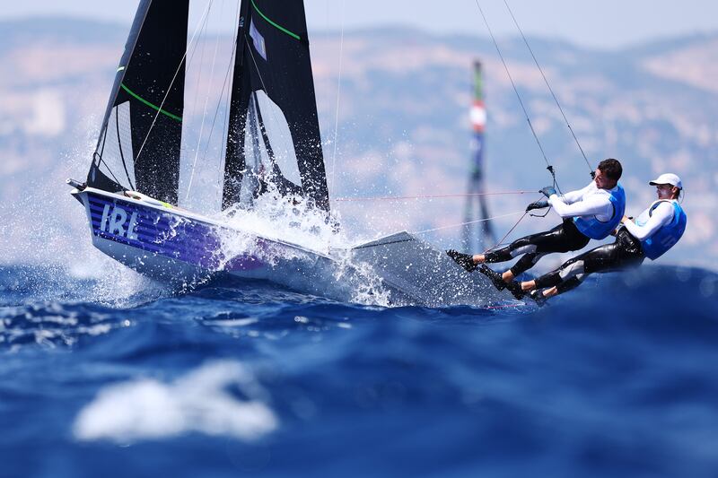 Robert Dickson and Sean Waddilove in action at Marseille. 'What we’ve basically recognised is that our decision of where we started on the line was the mistake,' says Dickson. Photograph: Phil Walter/Getty Images