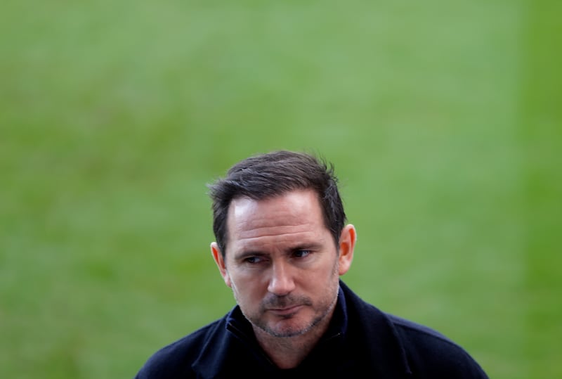 Coventry City manager Frank Lampard speaks to the media after the Championship defeat to Portsmouth at Fratton Park on Saturday. Photograph: Steven Paston/PA Wire