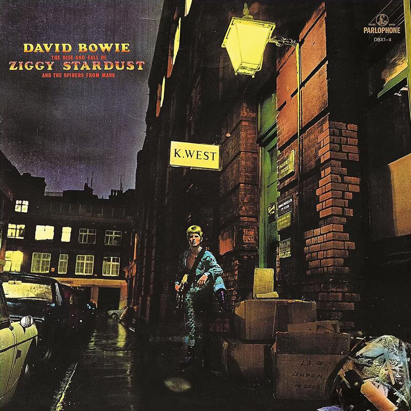 David Bowie with his restyled hair on the cover of his album The Rise and Fall of Ziggy Stardust and the Spiders from Mars