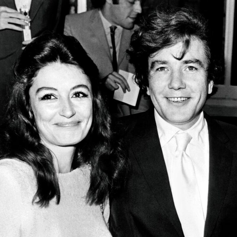 Albert Finney: the actor with this second wife, the French actor Anouk Aimée. Photograph:  Central Press/AFP/Getty