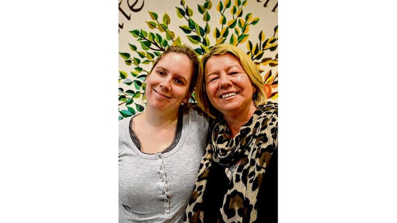 'I am more of a social person': Claire Adams with her mother Monica. photograph: brenda fitzsimons