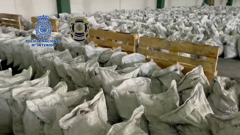 The drugs, which were packed into the shop in white sacks, are believed to have come from North Africa and which was destined for the European market.