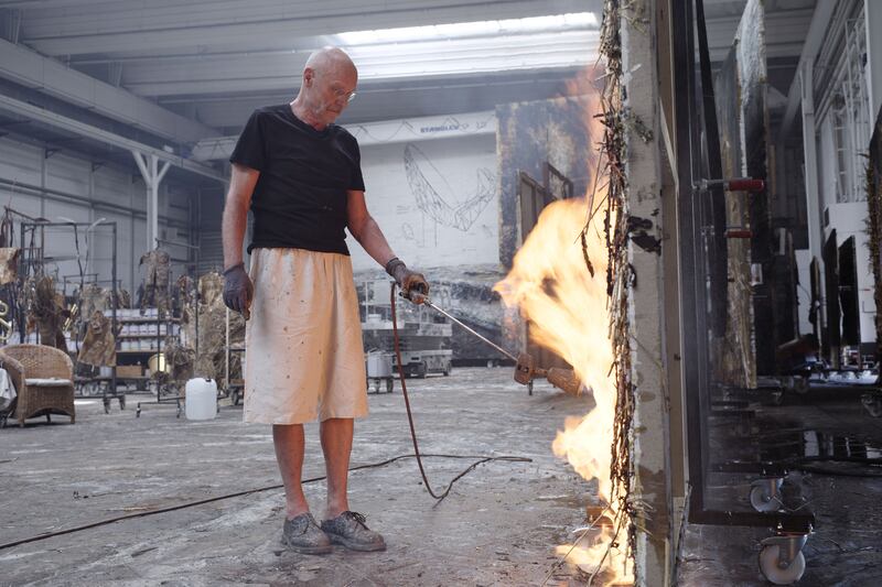 Anselm Kiefer in Wim Wenders's documentary. Photograph: Road Movies
