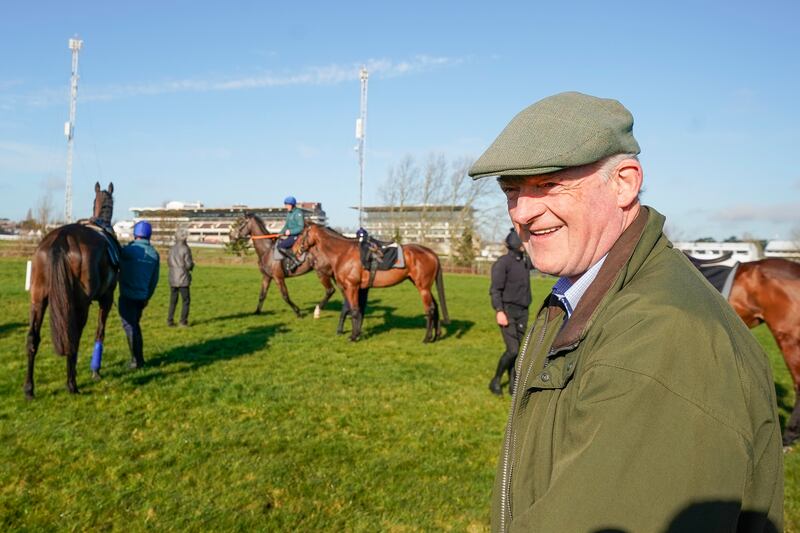 Willie Mullins on the gallops at Cheltenham Racecourse in 2022. Photograph: Alan Crowhurst/Getty Images