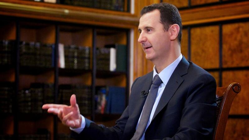 Syria’s president Bashar al-Assad who said in a television interview last night that it would require up to $1 billion to remove the country’s chemical weapons. Photograph: Reuters