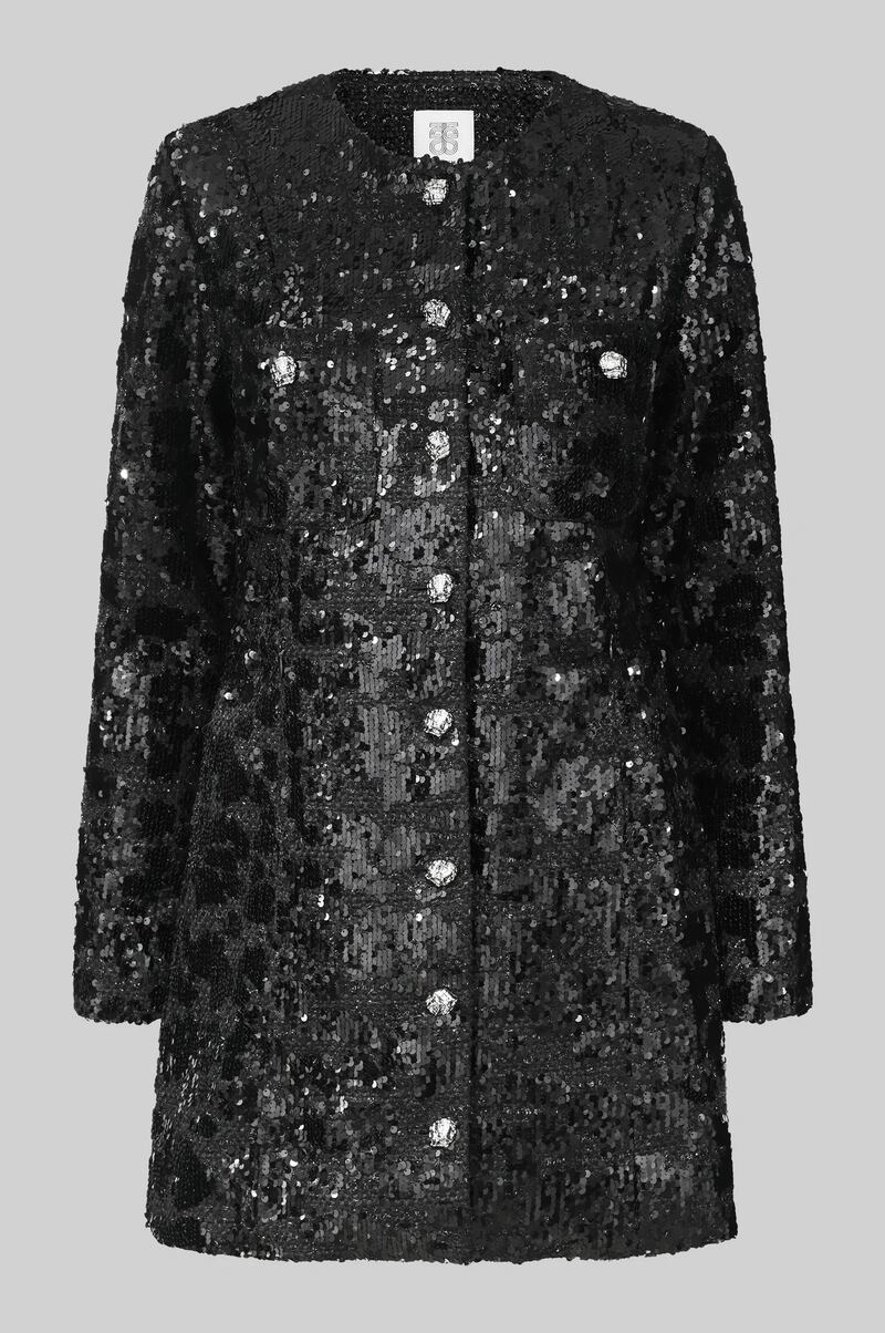 Sequin button dress, €209, Second Female