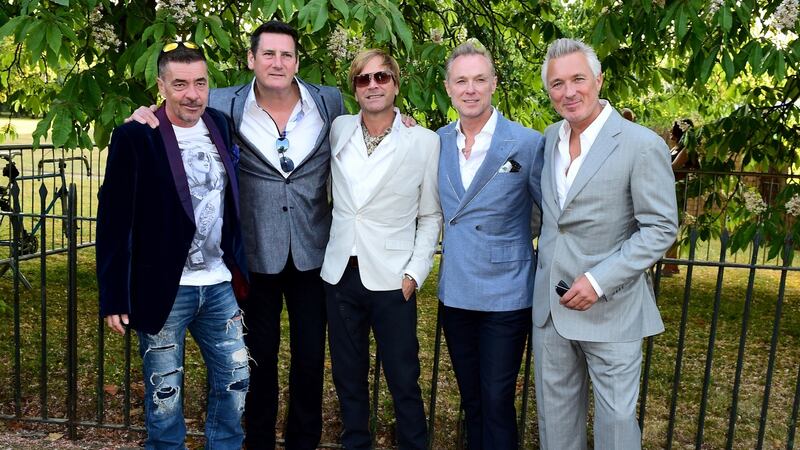 John Keeble, Tony Hadley, Steve Norman, Gary Kemp and Martin Kemp of Spandau Ballet in 2015. Photograph: Ian West/PA Wire