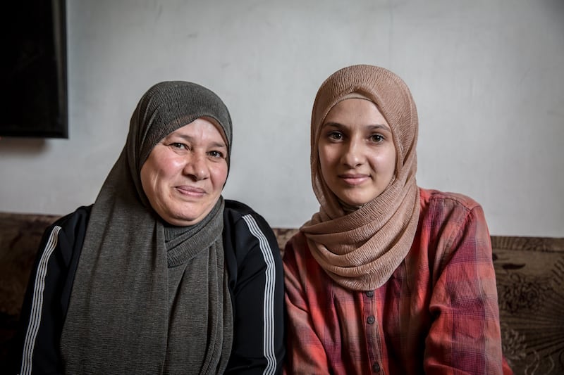 Ghadah Alhraki and her daughter Amal