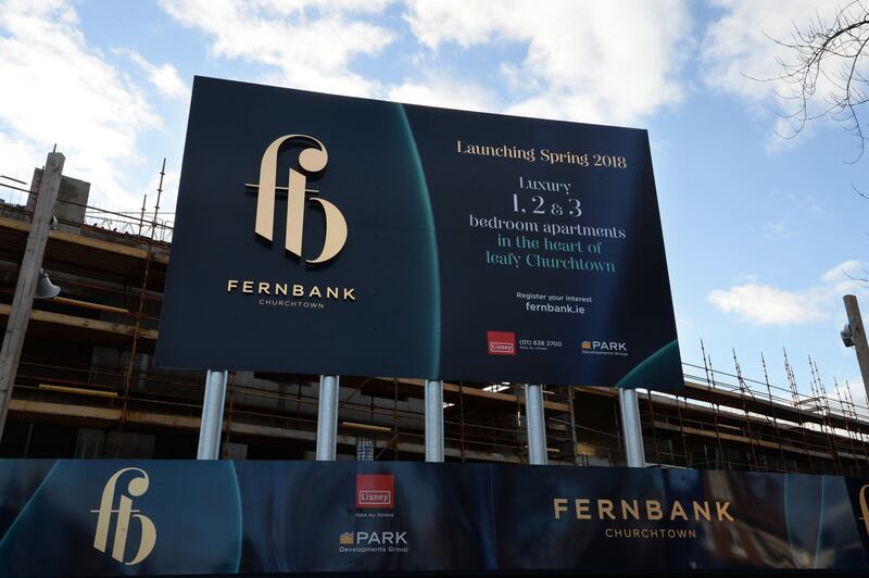 In May Irish Life Investment Managers paid Park Developments an estimated €100m for the 252-unit Fernbank scheme in Churchtown, Dublin 14. Photograph: Dara Mac Dónaill