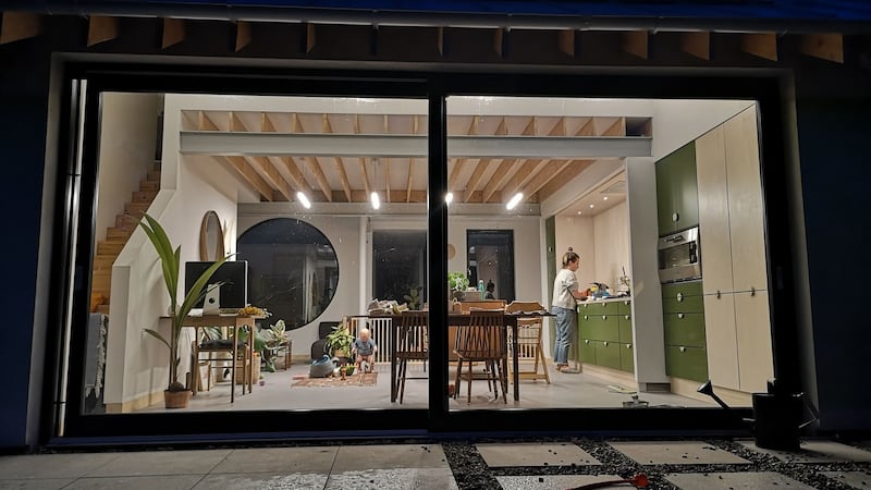 The couple salvaged an old kitchen that was destined for a skip