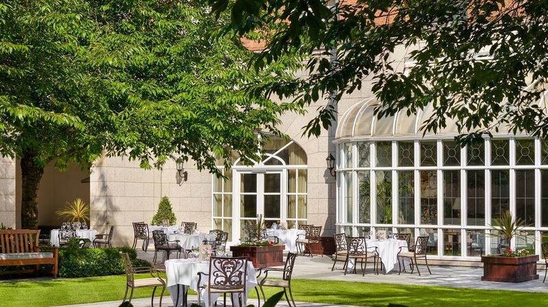 Terrace dining at the InterContinental hotel in Dublin 4.