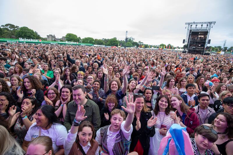 Some 20,0000 fans gathered to see Hozier at Malahide Castle. Photograph: Tom Honan