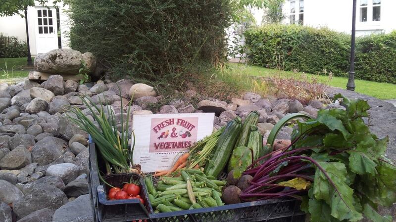 Produce from the walled garden at Croan House, Co Kilkenny.