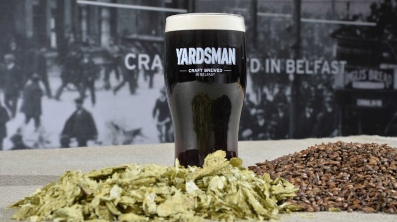 Yardsman Original Double Stout is a tasty, classic dry Irish stout made by Belfast’s Hercules Brewing Company. It’s one of the many local beers at the Sunflower, including Hilden, Northbound and Farmageddon. Photograph: Stephen Hamilton, Press Eye