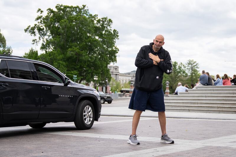 Senator John Fetterman. Photograph: Drew Angerer/Getty