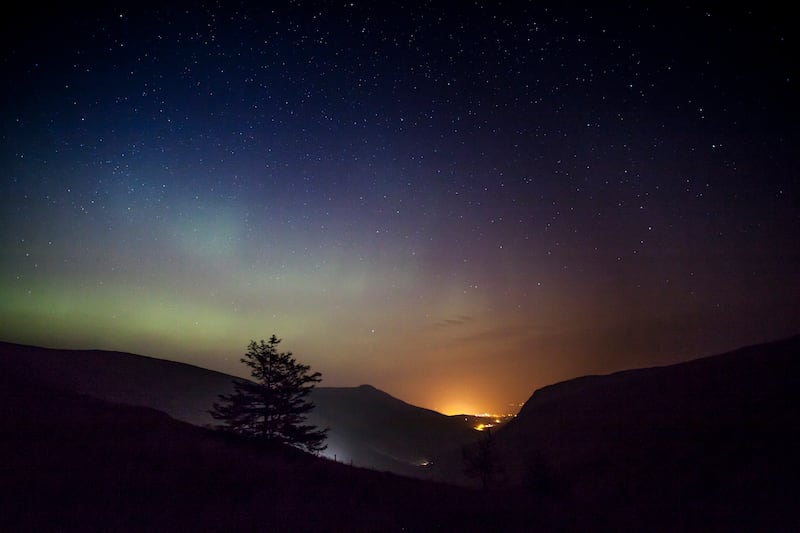 Northern Lights in Donegal. Photograph: iStock