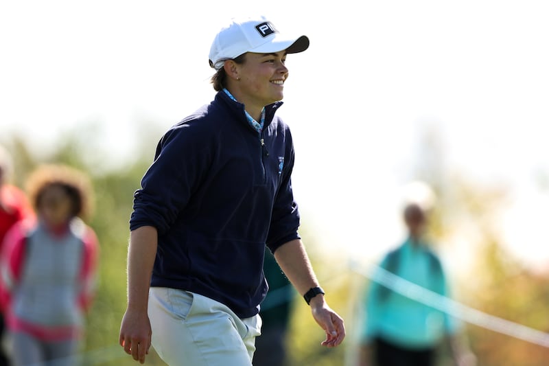 Annabel Wilson at the Women's Irish Open at Carton House, Co Kildare, in August 2024. Photograph: Ben Brady/Inpho