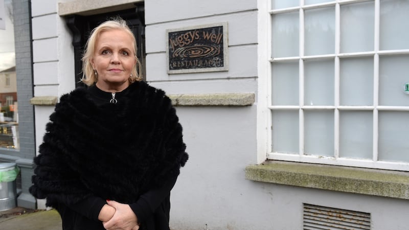 Ann Fitzgerald-Brennan, outside Juggy’s Well Restaurant. Photograph: Dara Mac Dónaill/ The Irish Times