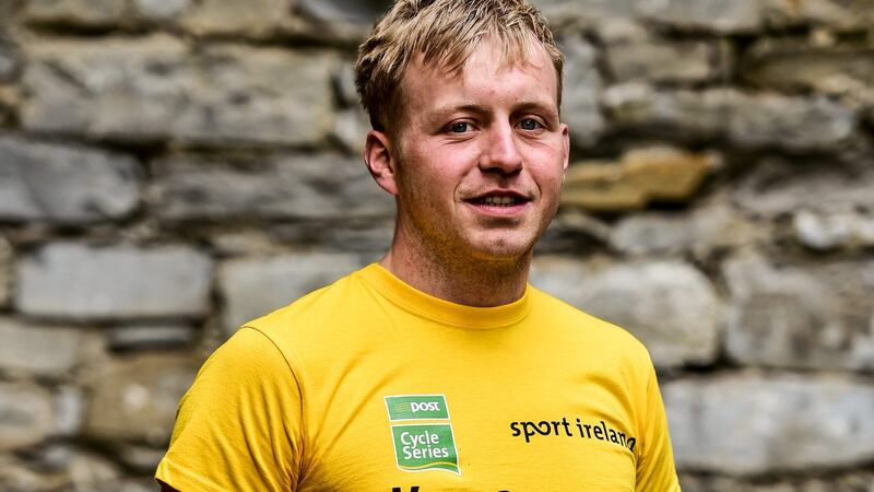 Peter Ryan: “I love going to the edge of that limit. Like, I have hit 112 kilometres on the bike and there are no brakes at my end.” Photograph: Ramsey Cardy/Sportsfile