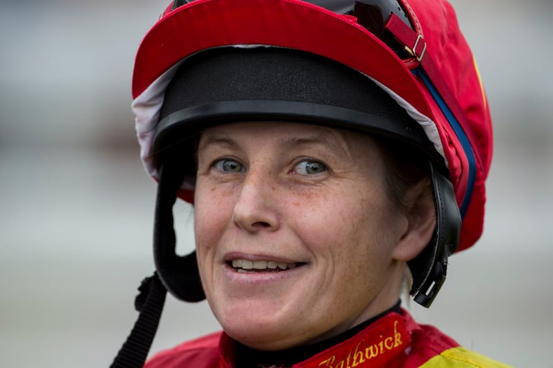 Cathy Gannon at Salisbury Racecourse, England, in 2015. Photograph: Julian Herbert/Getty Images