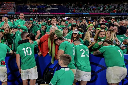 ‘I’m unbelievably proud’: Farrell praises Ireland squad after heartbreaking Rugby World Cup exit