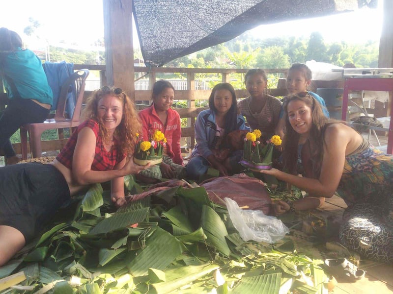 Danielle (left) travelled widely after graduating at age 21. 'In Nepal she was building schools; she volunteered in an orphanage in Calcutta,' says her sister Joleen. Photograph courtesy of family