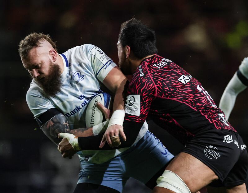 Leinster’s RG Snyman in action against Bristol. Photograph: Billy Stickland/Inpho