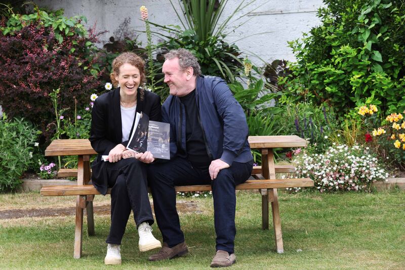 Colm Meaney and his daughter Brenda Meaney at the first day of rehearsals in Dublin for a revival of Bedbound by Enda Walsh. Photograph: Leon Farrell/Photocall Ireland