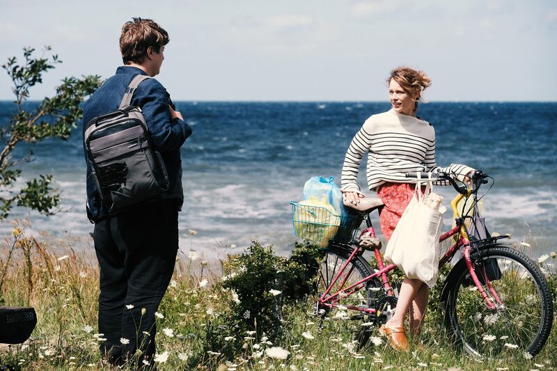 Afire: Enno Trebs and Paula Beer. Photograph: Christian Schulz