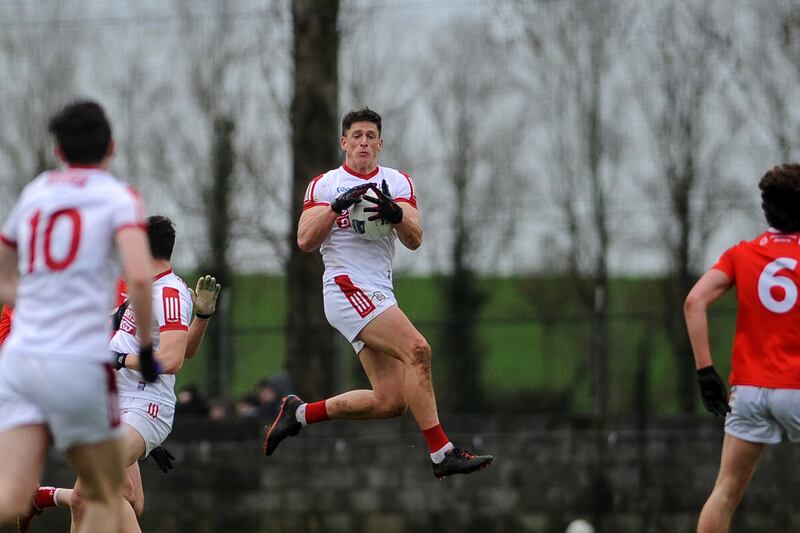 Cork’s Colm O’Callaghan in action against Louth during the league. Photograph: Ciaran Culligan/Inpho