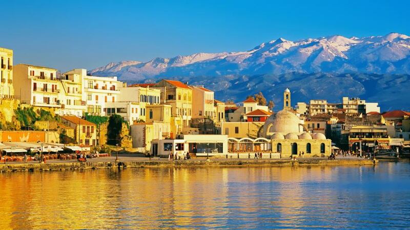 Chania, Crete’s most handsome town. Photograph: Marco Simoni/The Image Bank/Getty