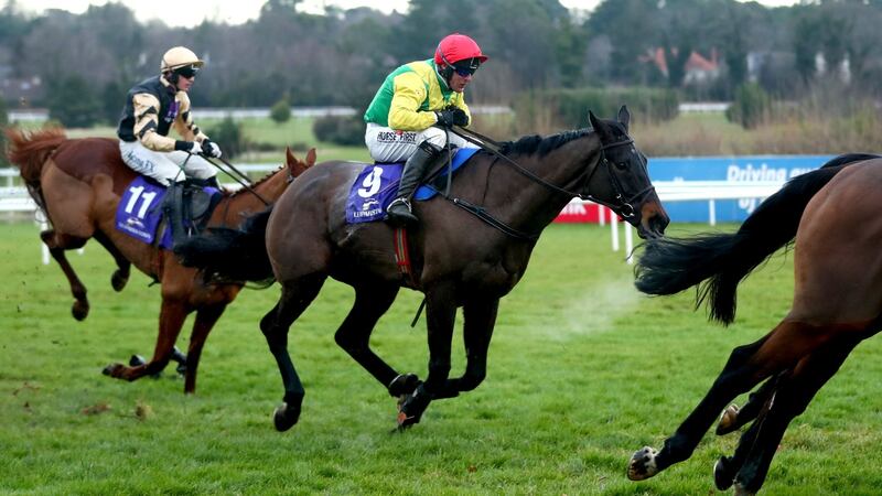 Sizing John will be looking to defend his Gold Cup crown at Cheltenham. Photograph: James Crombie/Inpho