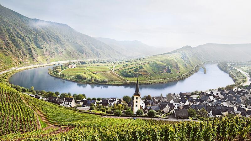 The Moselle loop near Bremm. Photograph: DWI - German Wine Institute