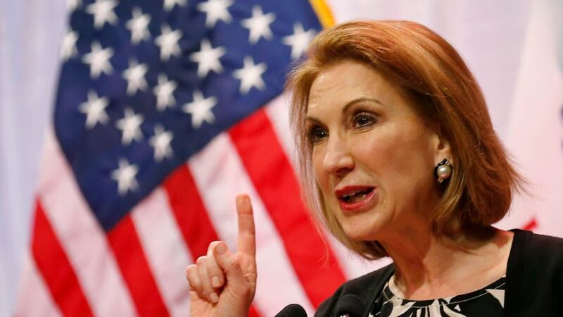 Carly Fiorina, who received a $21 million golden parachute after she was ousted as chief executive of Hewlett-Packard, in 2005. Photograph: Jim Young/Reuters