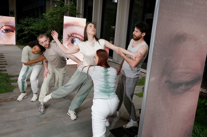 Dancers Ghaliah Conroy, Marion Cronin, Michael McEvoy, Amir Sabra, Emily Terndrup. Photograph: Mark Stedman