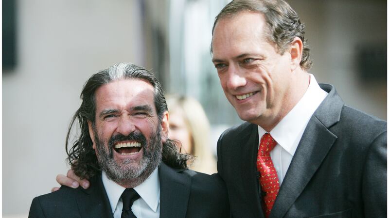 Johnny Ronan (left) and Richard Barrett: There is little contact these days between  them. Photograph: Bryan O’Brien