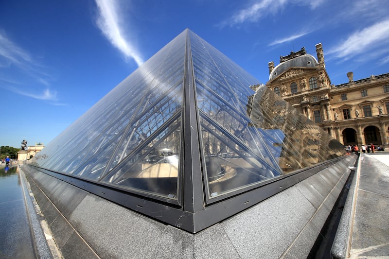 The Louvre’s pyramid was unveiled in the 1980s and now appears outdated. Photograph: PA