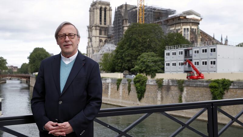 Notre-Dame de Paris Cathedral’s rector, Patrick Chauvet. Photograph: Chesnot/Getty