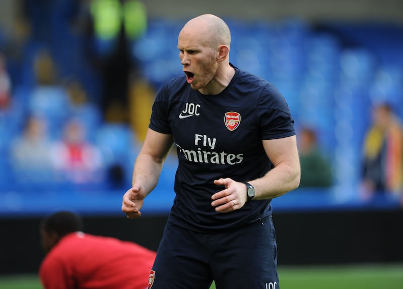 Johnny O'Connor during his days at Arsenal. ' He recalls it as a “homely” place, framed by “kind values” under manager Arsene Wenger and head of the youth academy, Liam Brady. Photograph: David Price/Arsenal FC via Getty Images