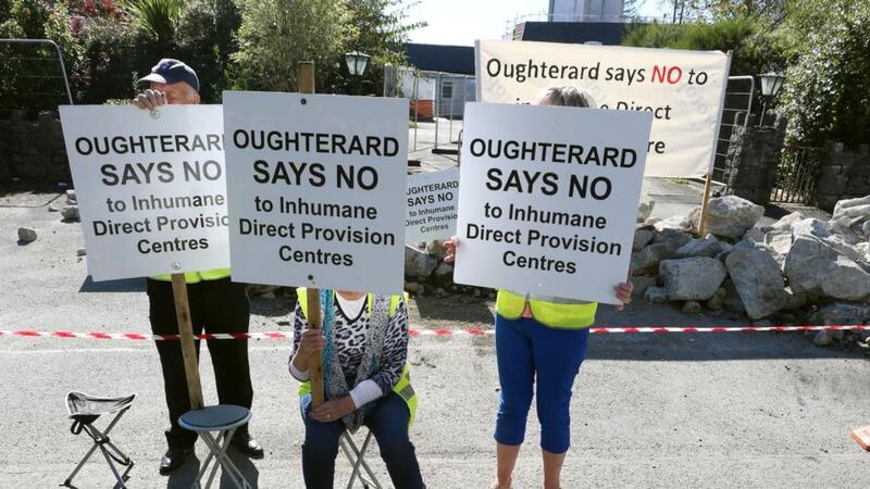 Oughterard campaign leaders say the help of the far-right is not welcome.  Photograph: Joe O’Shaughnessy