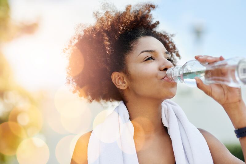 Sports drinks will help your body retain the liquid a bit more quickly, but water will do the job too. Photograph: iStock