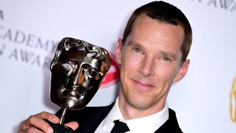 Benedict Cumberbatch who won  the best actor TV Bafta. Photograph: Ian West/PA Wire