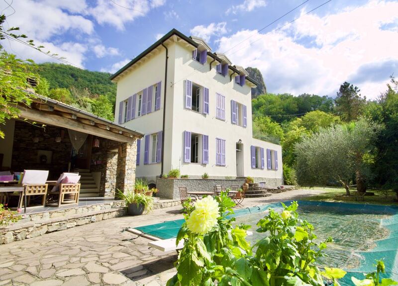 Country house in Liguria in Italy. 