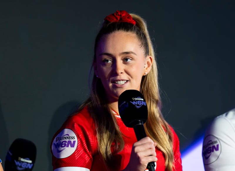 Wales captain Hannah Jones. Photograph: Jordan Pettitt/PA