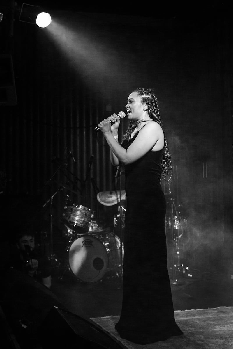 The Defiance of a Sadgirl: Shiv performing her new album at the Sugar Club in Dublin. Photograph: Saoirse McAllorum